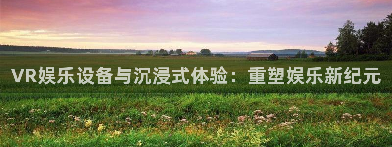 十四场胜负澳客官网：VR娱乐设备与沉浸式体验：重塑娱乐新纪元